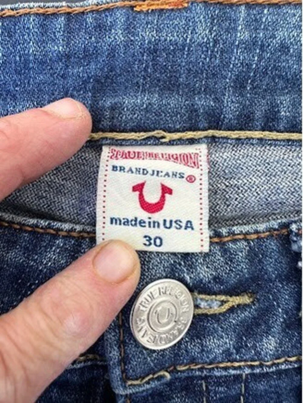 True Religion World Tour Flare Jeans 30 USA